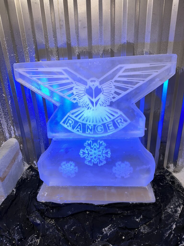 Rangers Regiment vodka luge - Army ice luge