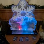 Snowflake vodka luge for christmas party in essex