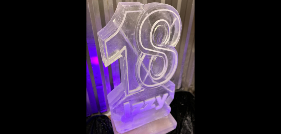 18th Birthday vodka luge - 18 ice luge