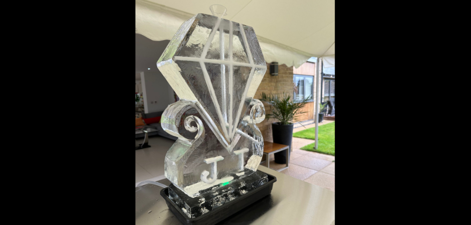 Diamond Vodka Luge Ice Sculpture in Newmarket
