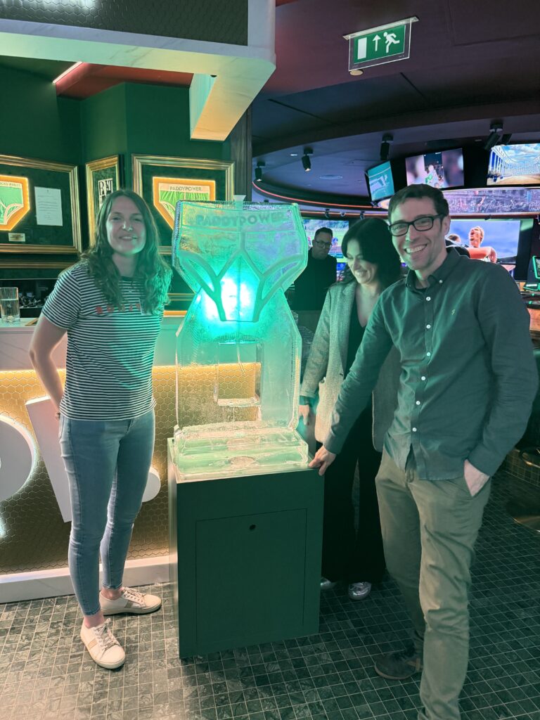 Paddy Power Pants Ice Luge at Leicester Sq launch
