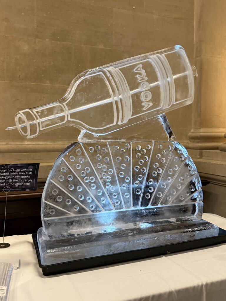 1mx1m Vodka Bottle Ice Sculpture Vodka Luge in Bristol