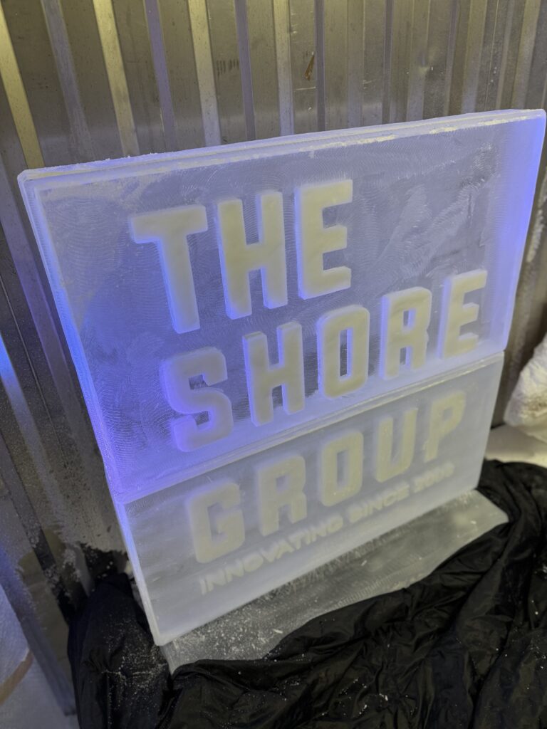 The Shore Group Ice Sculpture Luge at South Lodge Hotel